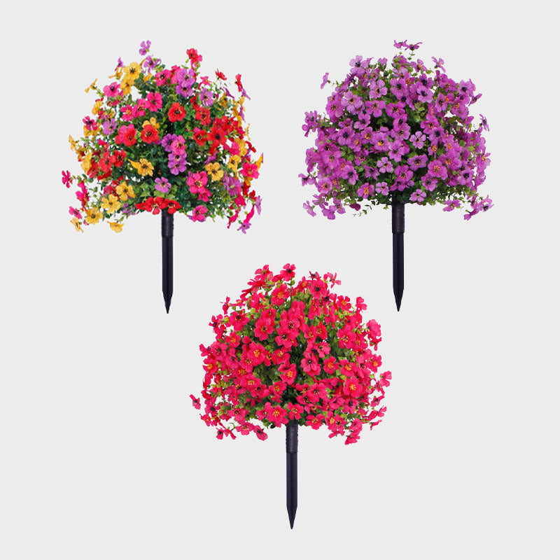 đżKunstig blomsterdekoration med eukalyptus och violer đ