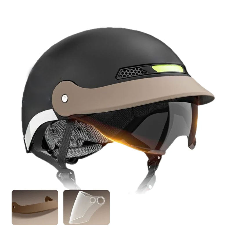 🛡️Breathable, lightweight, crash-proof motorcycle helmet
