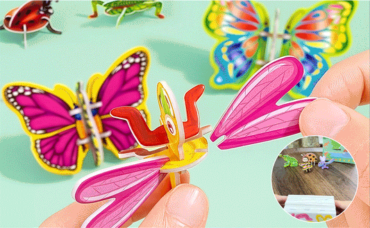 Utforsk naturen med 3D-puslespill! 🐞✨