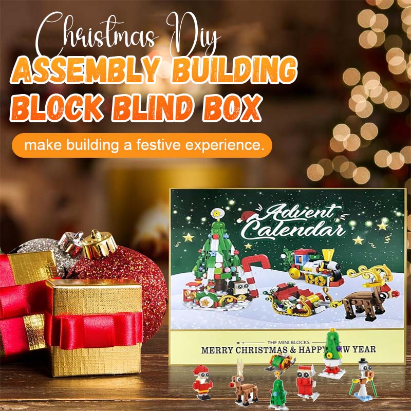 Christmas DIY assembly building block blind box