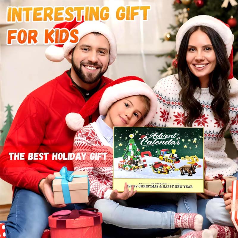 Christmas DIY assembly building block blind box