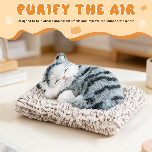 Söt katt plysch som rensar luften 🐱