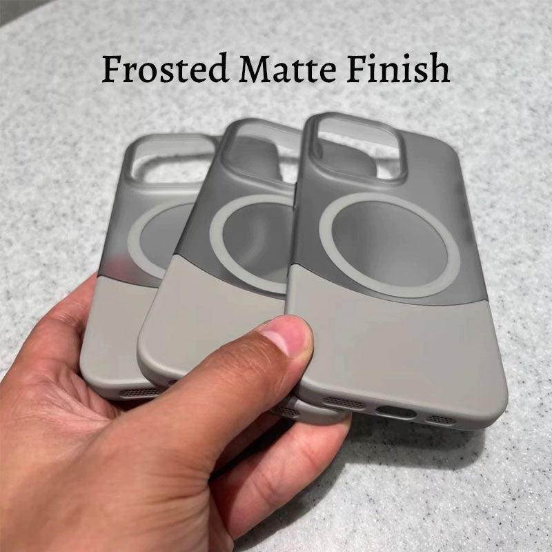 Creative Frosted Contrast Stitching Case