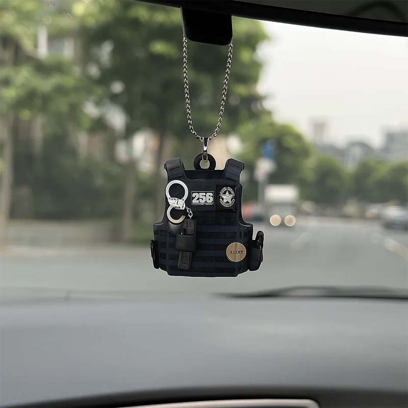 Bulletproof Vest Acrylic Keychain
