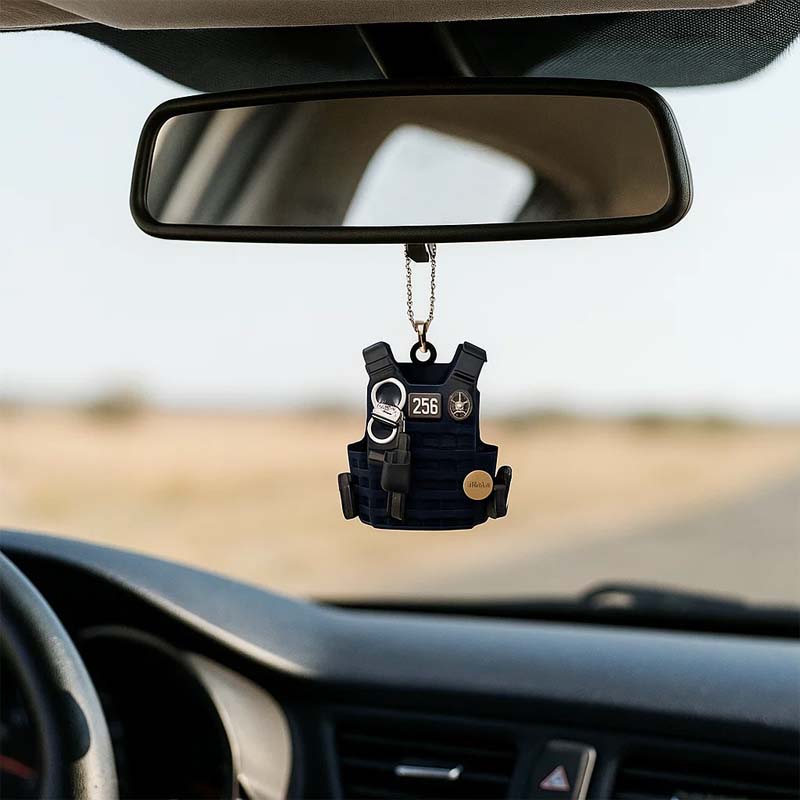 Bulletproof Vest Acrylic Keychain