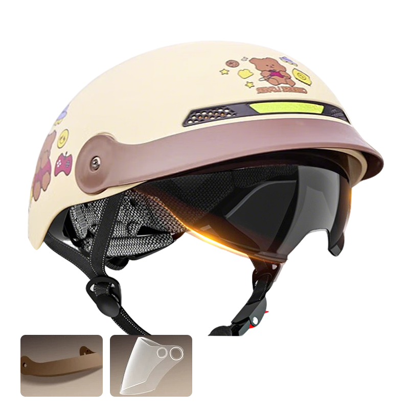 🛡️Breathable, lightweight, crash-proof motorcycle helmet