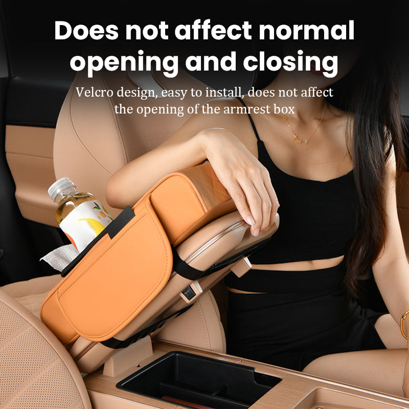 4-In-1 Car Heightened Central Armrest Tissue Box