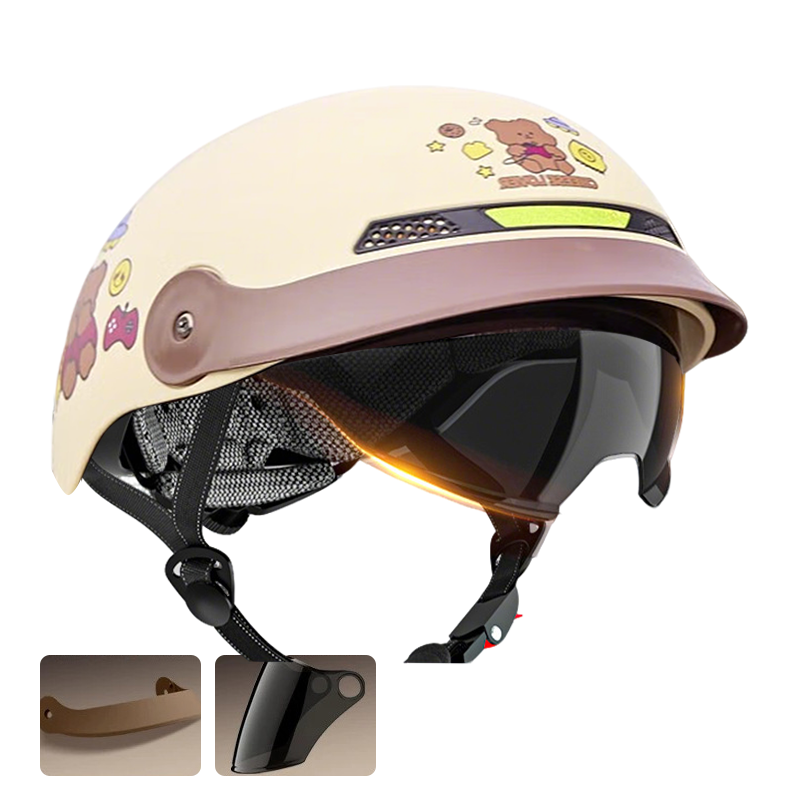 🛡️Breathable, lightweight, crash-proof motorcycle helmet