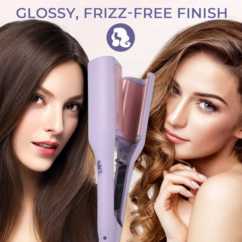 32 mm curling iron with French V-shaped wave