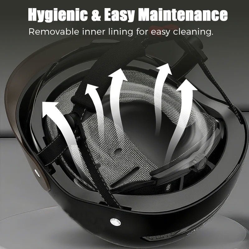 🛡️Breathable, lightweight, crash-proof motorcycle helmet