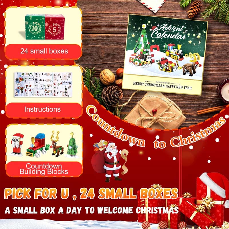Christmas DIY assembly building block blind box