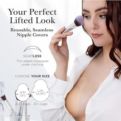 ๐#1 Best Seller๐ ---- Sticky but not gross! Seamless lifting nipple covers