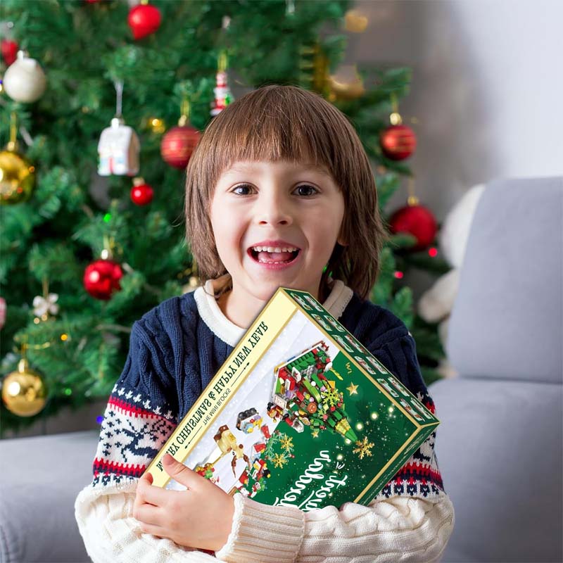 Christmas DIY assembly building block blind box