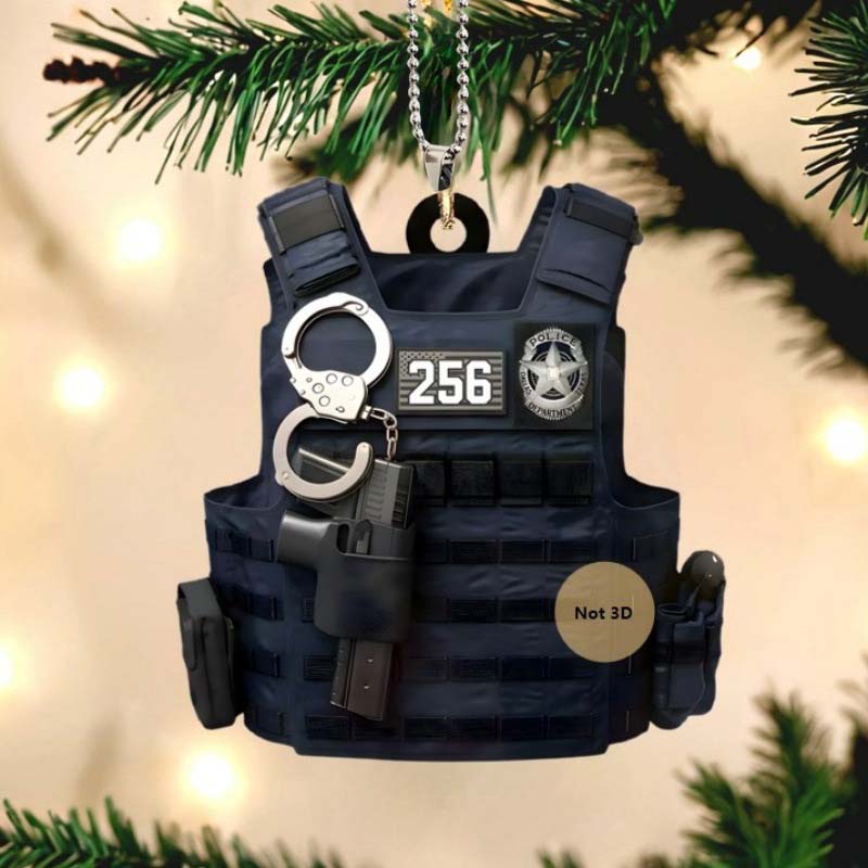 Bulletproof Vest Acrylic Keychain