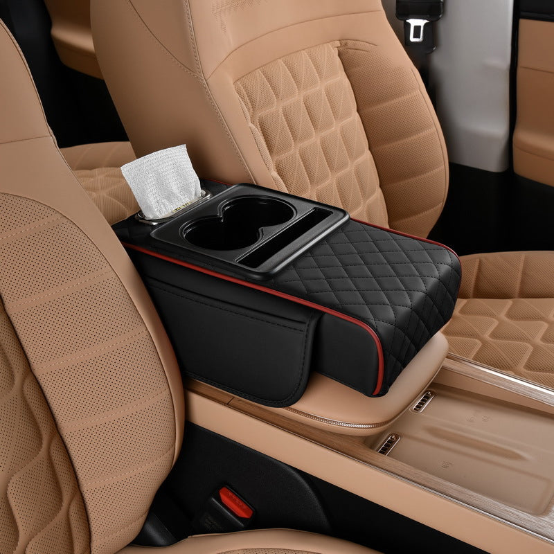 4-In-1 Car Heightened Central Armrest Tissue Box