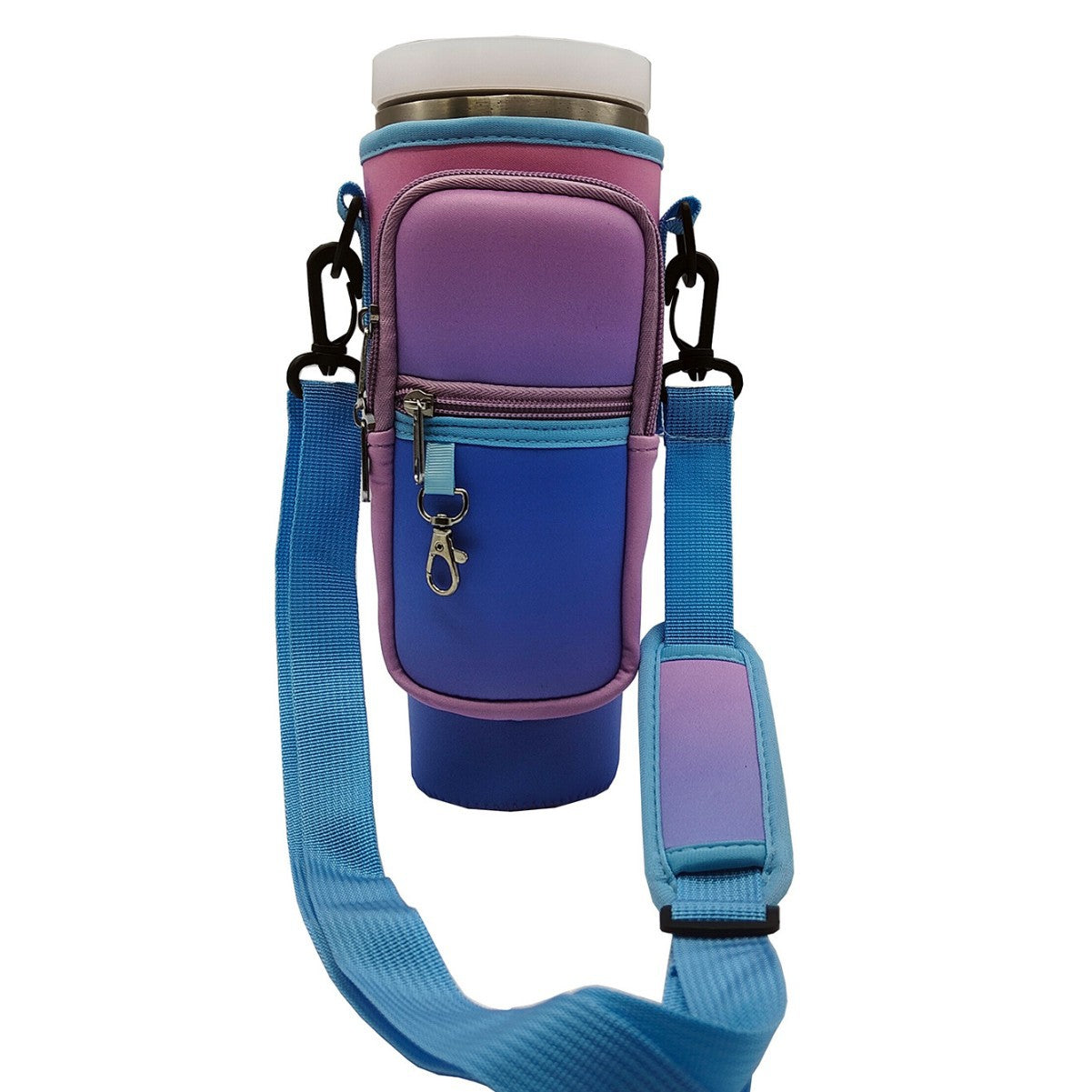 Adjustable Shoulder Bag With Thermos Mug Holder for 40oz