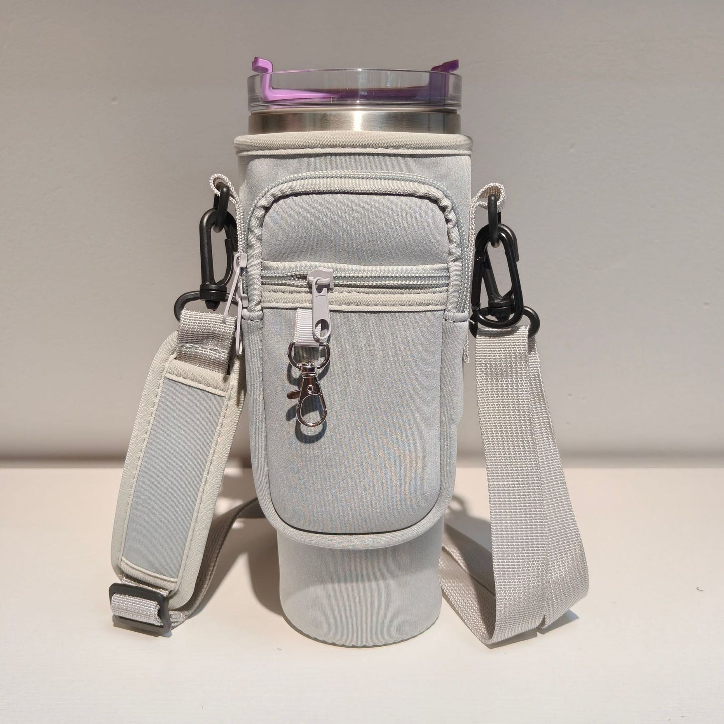 Adjustable Shoulder Bag With Thermos Mug Holder for 40oz