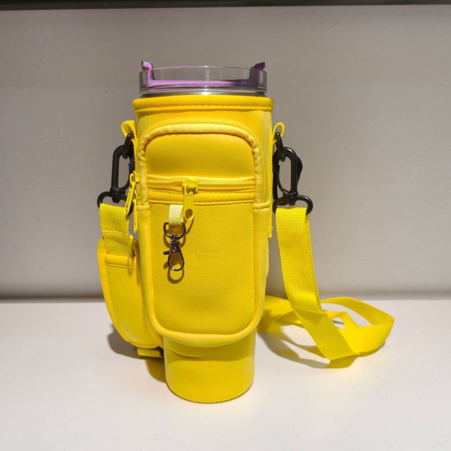 Adjustable Shoulder Bag With Thermos Mug Holder for 40oz