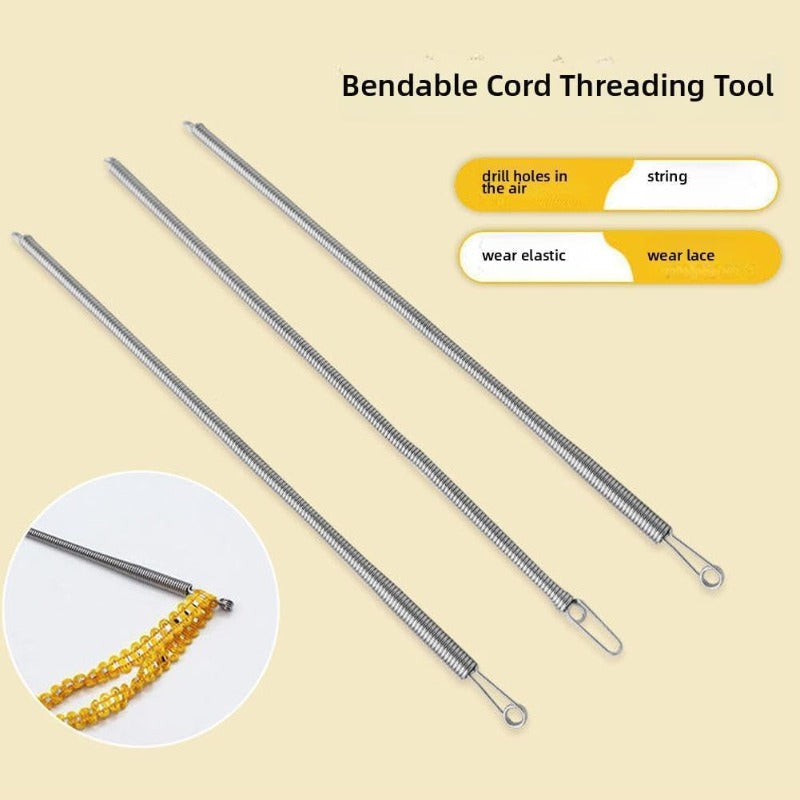 Thread cutting tool made of spring steel
