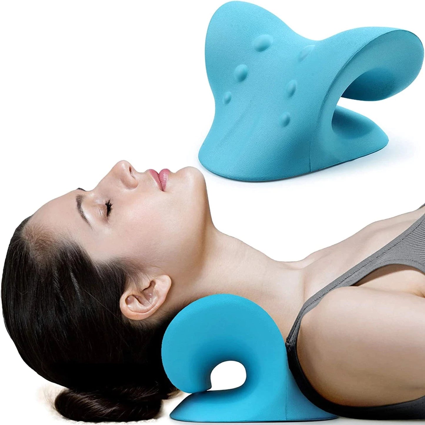 Pain Free Neck Relaxer-C-shaped cervical massage pillow