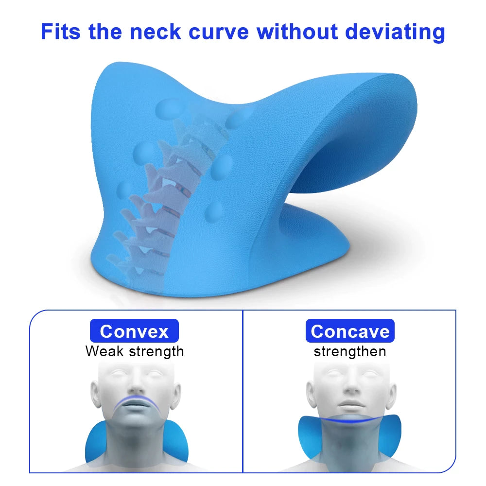 Pain Free Neck Relaxer-C-shaped cervical massage pillow