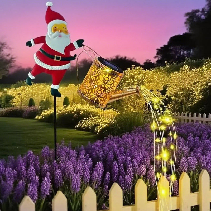 ⏰Solcellslampa för trädgården i form av jultomten🎅🎄