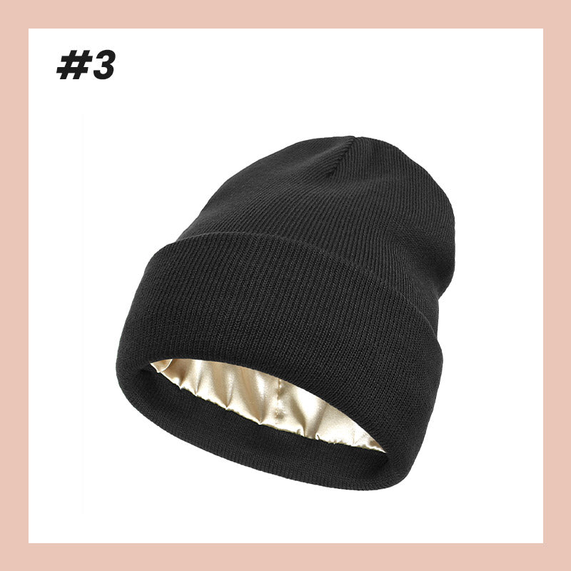 👒Ny modedam varm stickad möss💖
