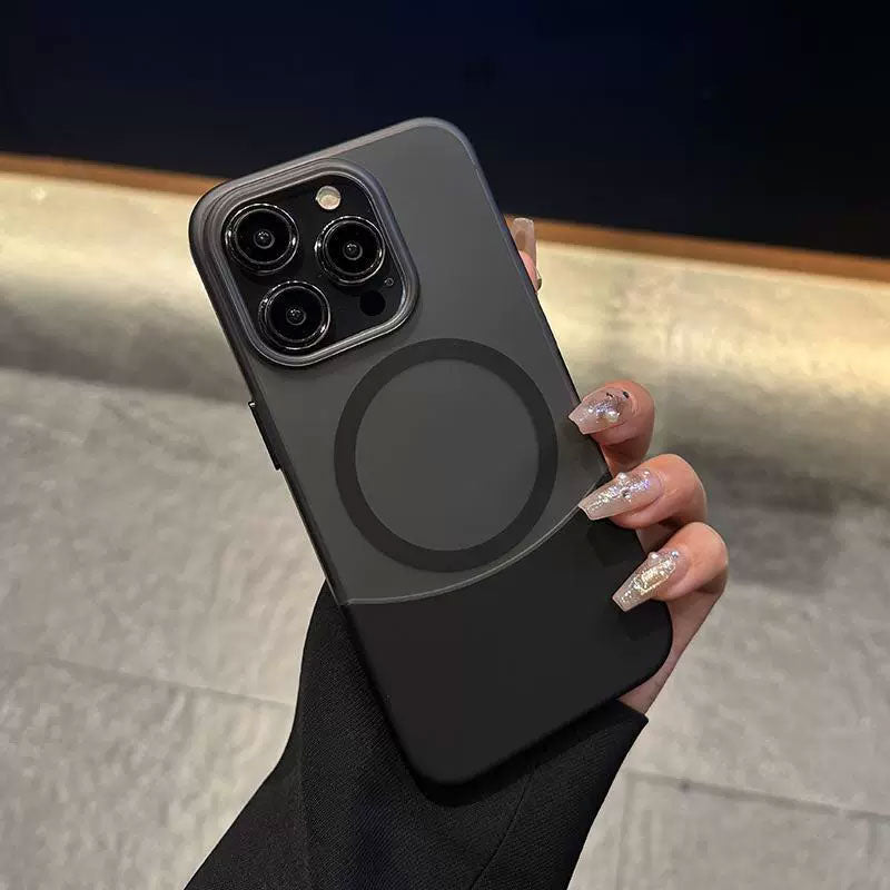 Creative Frosted Contrast Stitching Case