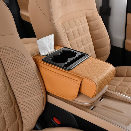 4-In-1 Car Heightened Central Armrest Tissue Box