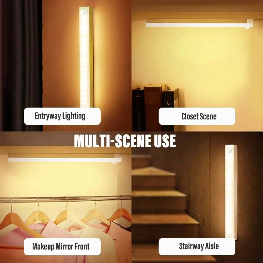 Cordless and impact-free! Magnetic induction LED light, attach where you need i