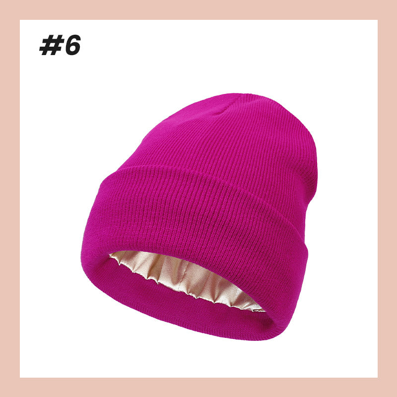 👒Ny modedam varm stickad möss💖