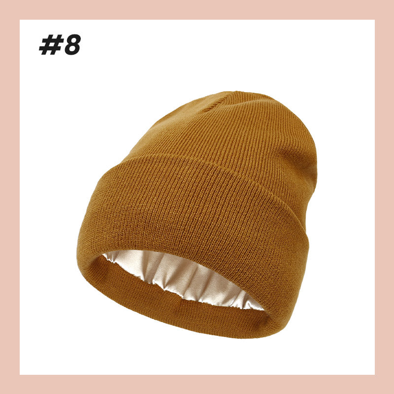 👒Ny modedam varm stickad möss💖