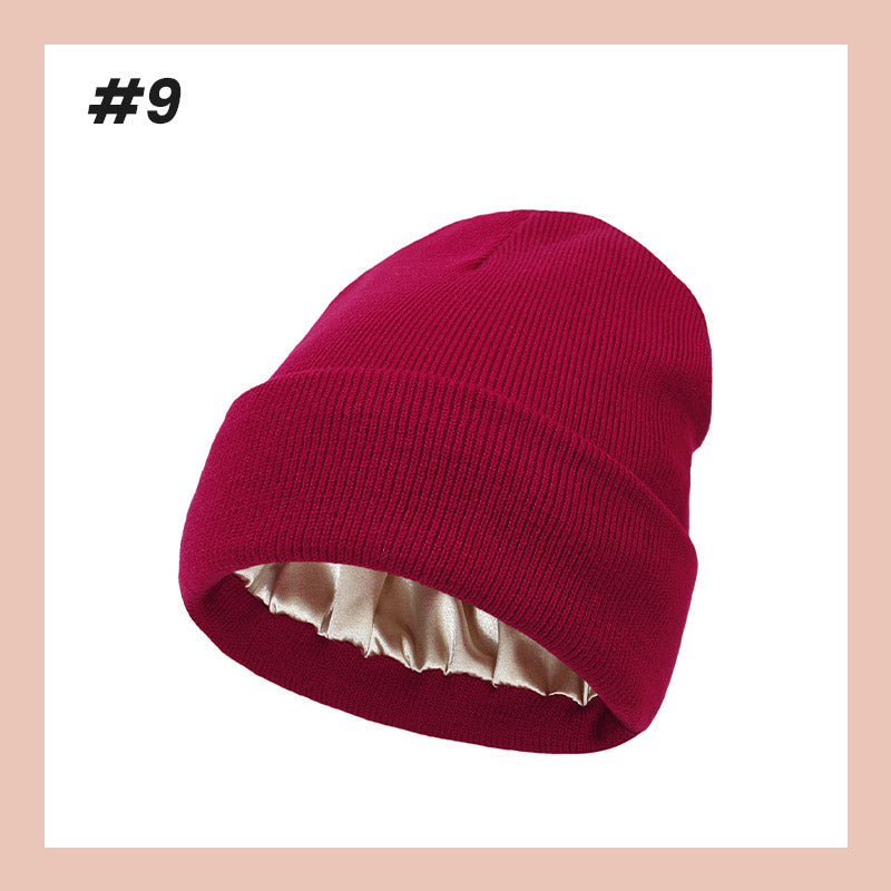 👒Ny modedam varm stickad möss💖