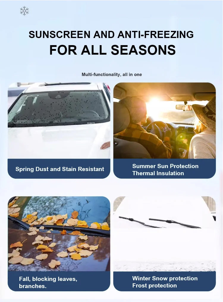 ❄️Magnetisk biltäcke mot snö