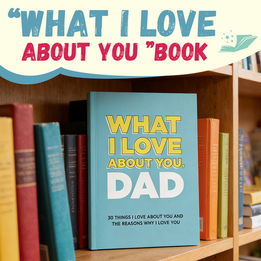 „Vad jag älskar med dig“ – personligt journalhjärta, en känslosam gåva till mamma, pappa och vänner 📖