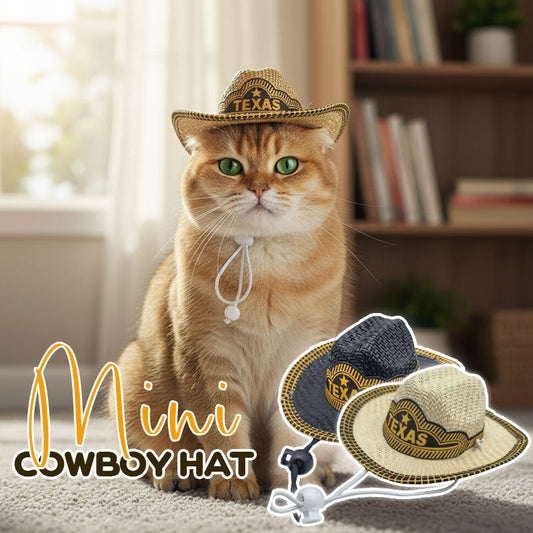 🤠Mini-cowboyhatt för husdjur🐱