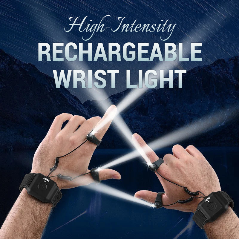 Högintensiv laddbar handledslampa 🔦⚡