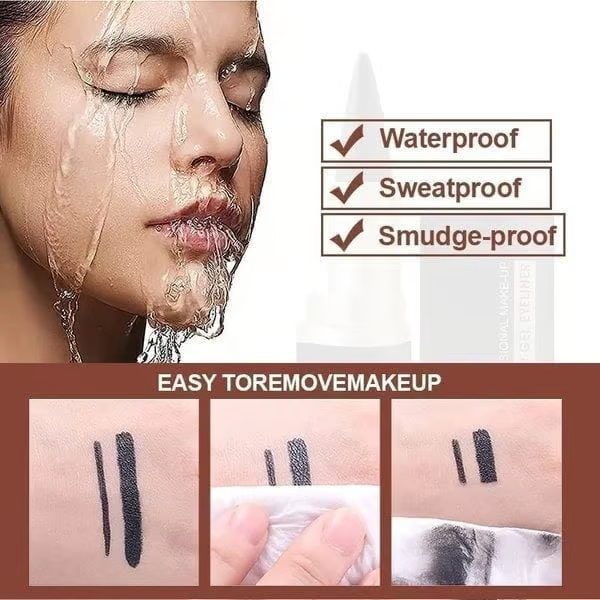 🌿Naturlig svart, långvarig gel-eyeliner🧼