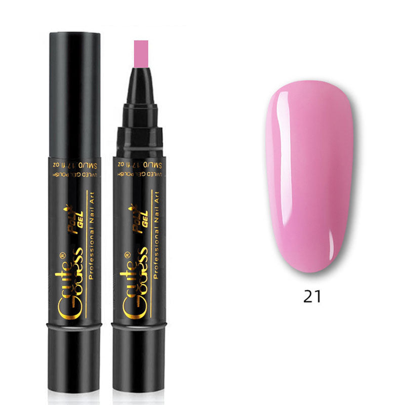 💅✨ 3-i-1 Gellack Penna | Bas, Färg & Topplack i Ett Steg! | Snabb Manikyr