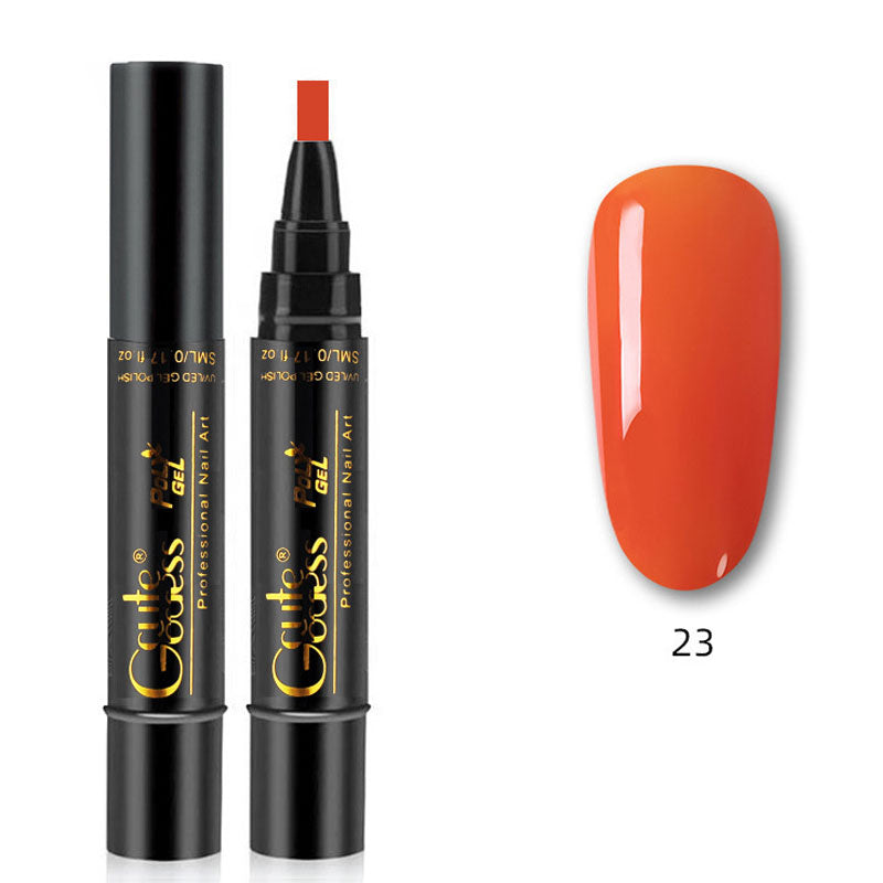 💅✨ 3-i-1 Gellack Penna | Bas, Färg & Topplack i Ett Steg! | Snabb Manikyr