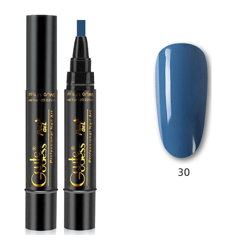 💅✨ 3-i-1 Gellack Penna | Bas, Färg & Topplack i Ett Steg! | Snabb Manikyr