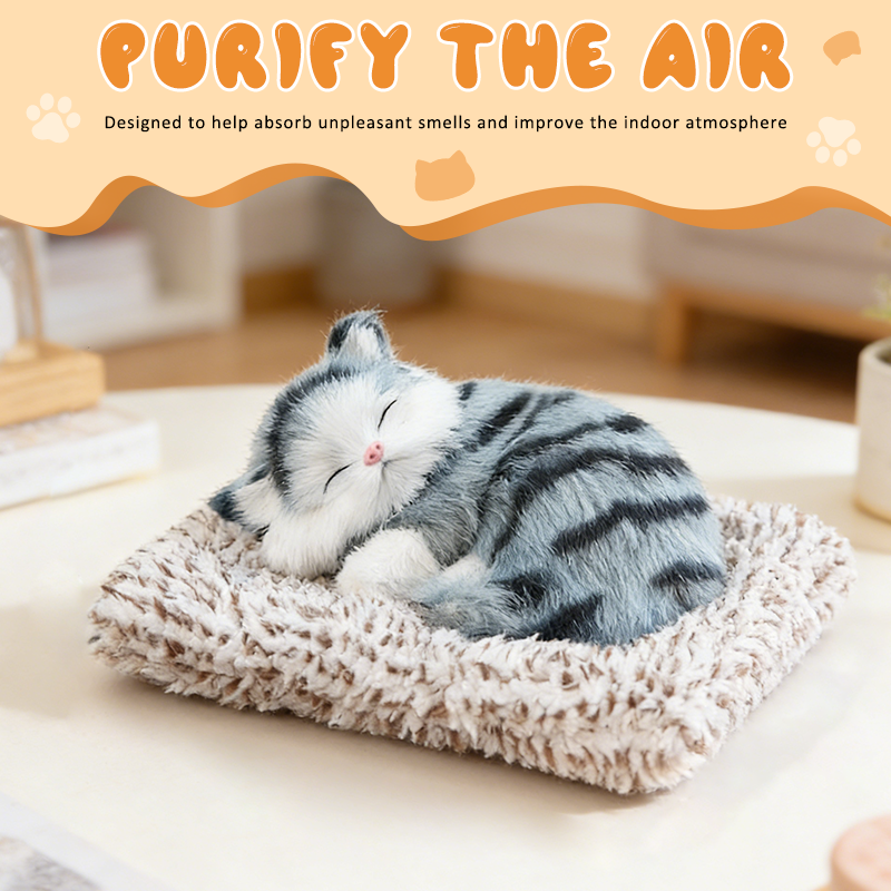Söt katt plysch som rensar luften 🐱