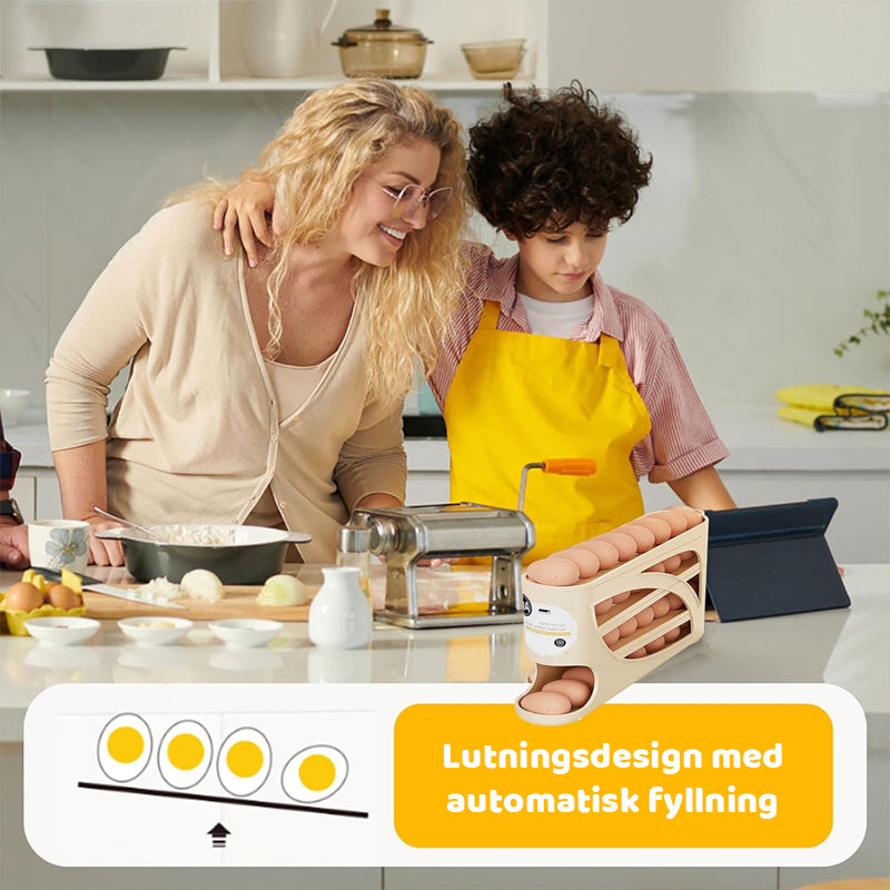 Äggförvaringslåda med rullfunktion 🥚