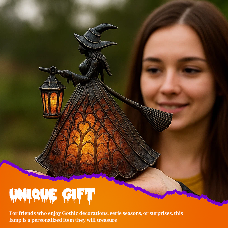 🕯 Gotisk glöd för spökliga nätter🌙Halloween Häxlampa