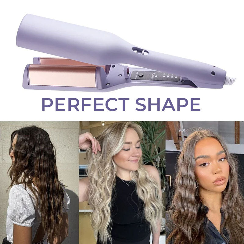 32 mm curling iron with French V-shaped wave