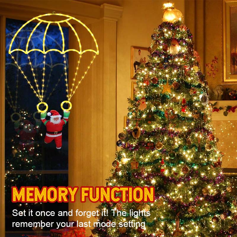 LED Santa Parachute Kerstverlichting
