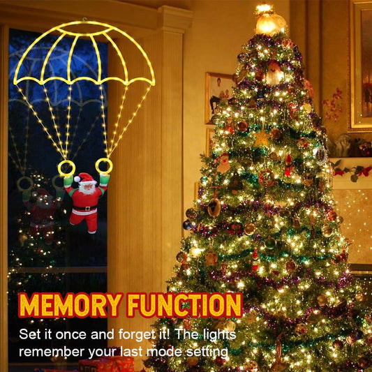 LED Santa Parachute Kerstverlichting