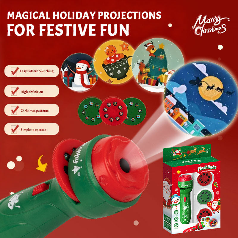 🎄🔦Christmas Children's Projection Flashlight