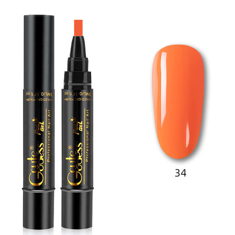 💅✨ 3-i-1 Gellack Penna | Bas, Färg & Topplack i Ett Steg! | Snabb Manikyr