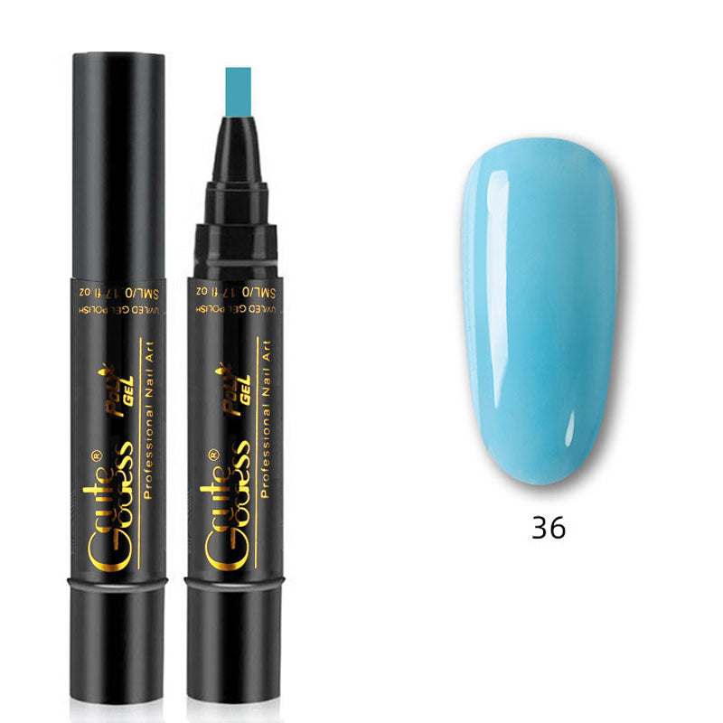💅✨ 3-i-1 Gellack Penna | Bas, Färg & Topplack i Ett Steg! | Snabb Manikyr